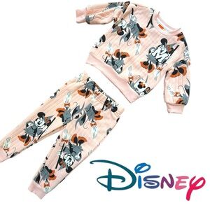 Cotton Toddler Two-Piece Outfit Pink NWT Disney Minnie Mouse 18M